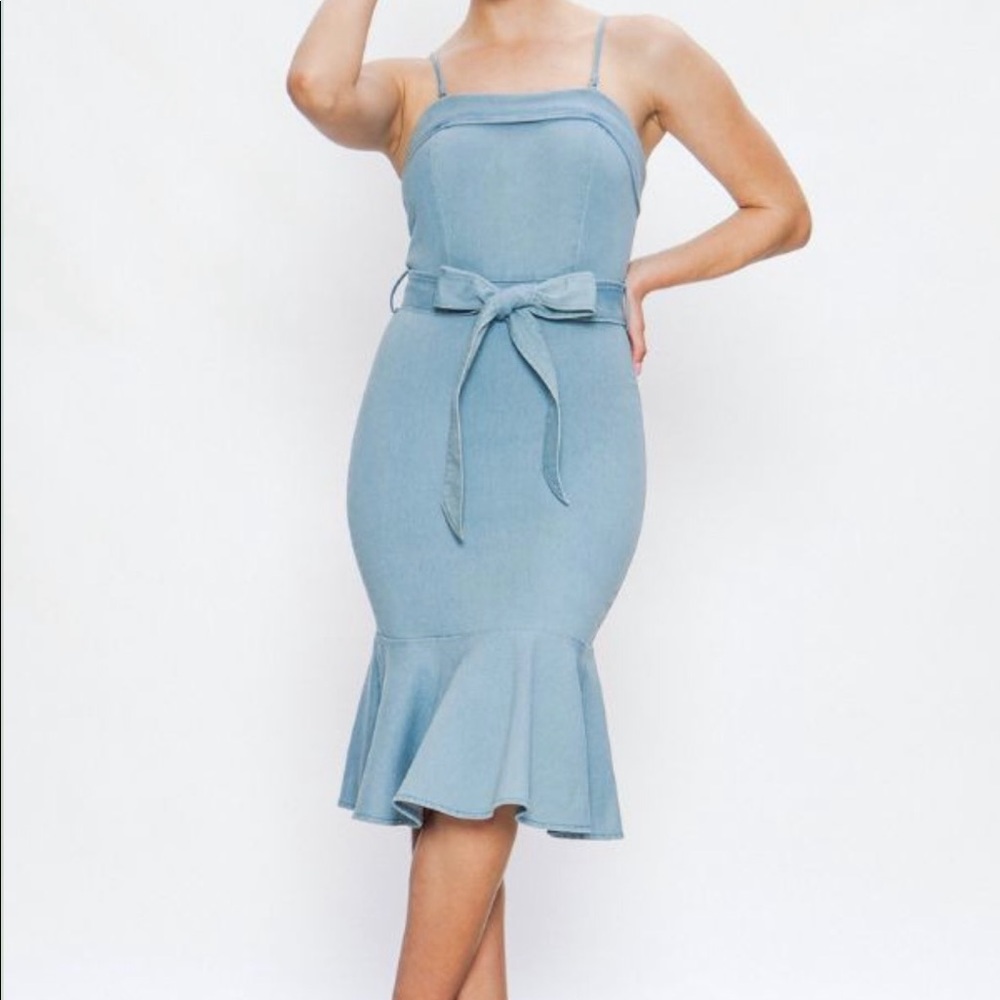 Blue jeans Bodycon dress size medium